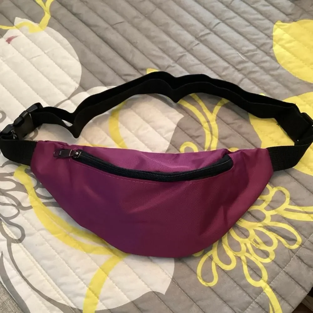 NWOT Bagbase Dark Magenta/Burgundy Canvas Fanny Waist Belt Pack